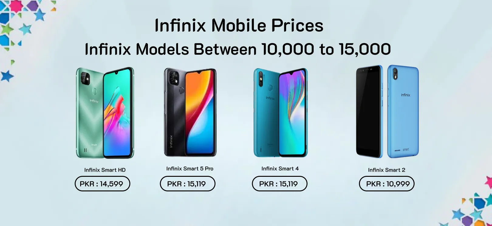 Infinix Mobile Price in Pakistan 10,000 to 15,000